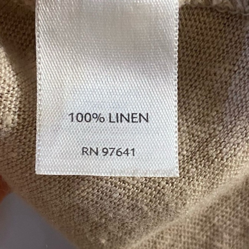 J. Jill love linen Beige Draped Cardigan 4X - Picture 8 of 8